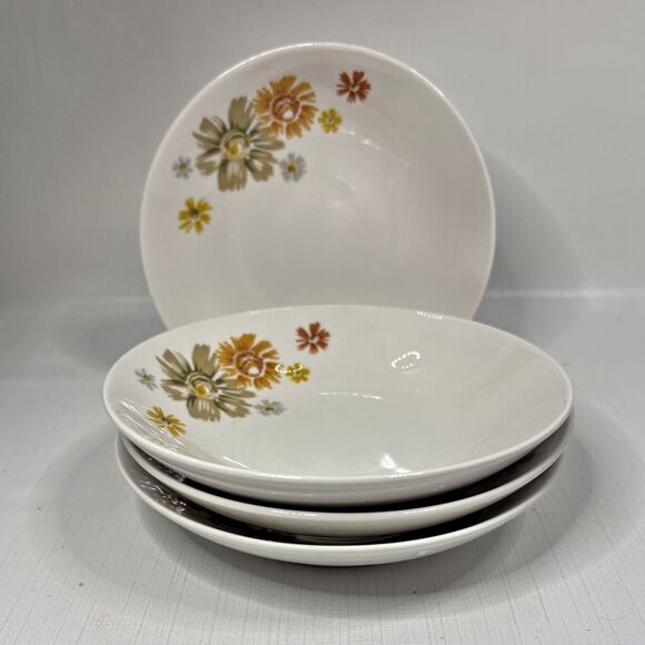 Kokura Ware Marigold Berry Bowl Set 4 Dessert Sauce Cottage Core 1950s Vintage - Picture 1 of 5